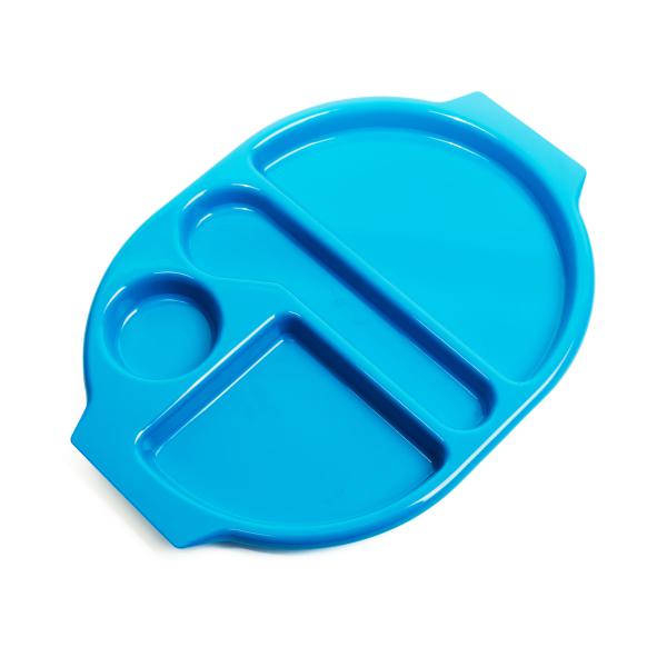 Large-Meal-Tray-with-4-Compartments---Blue